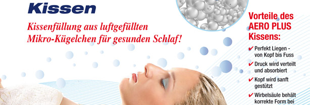 Kissenfüllung aus luftgefüllten Mikro-Kügelchen