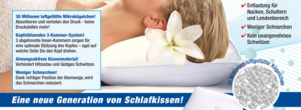 Eine neue Generation von Schlafkissen
