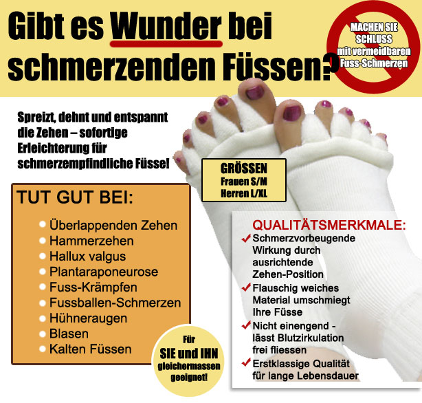 Gibt es Wunder bei schmerzenden Füssen?
