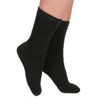 Chaussettes à conservation de chaleur, femmes, noir, 2 paires, taille 38-42