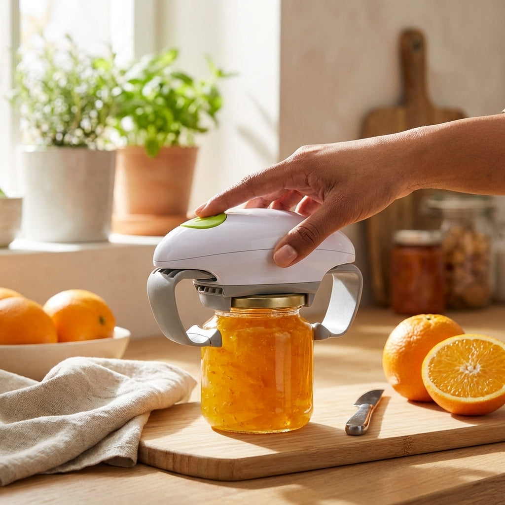 Ouvre-couvercle électrique pour bocaux de conserve