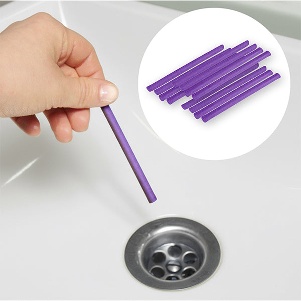 Bâtonnets nettoyants pour tuyaux Captain Clean à la lavande, 12 pièces