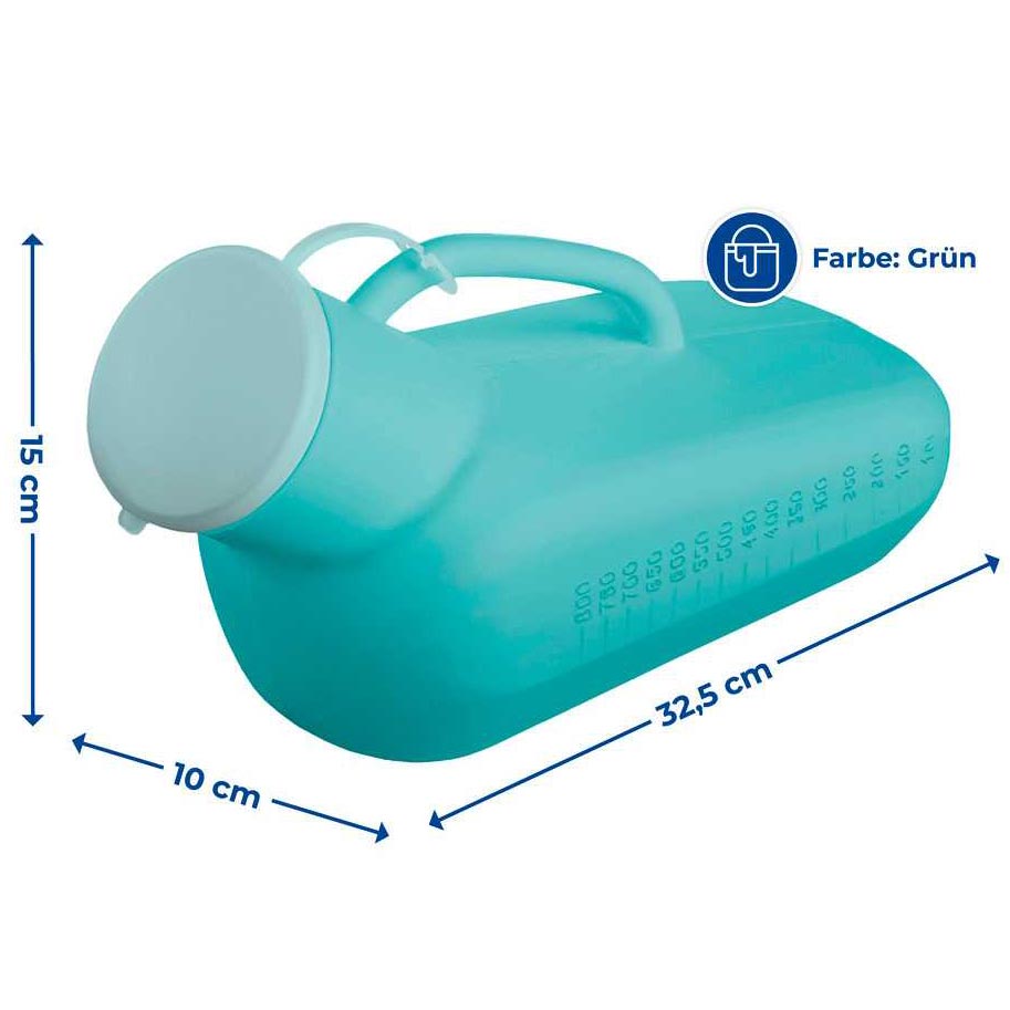 Urinal UNISEX, vert-menthe