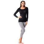 Leggings de contention abdominale, gris chiné