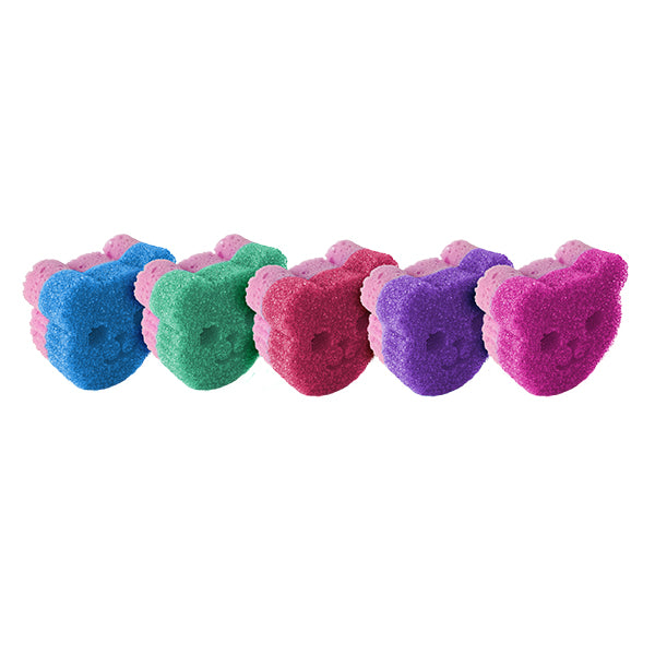 Magic Teddy Duo - Lot de 5 éponges à vaisselle