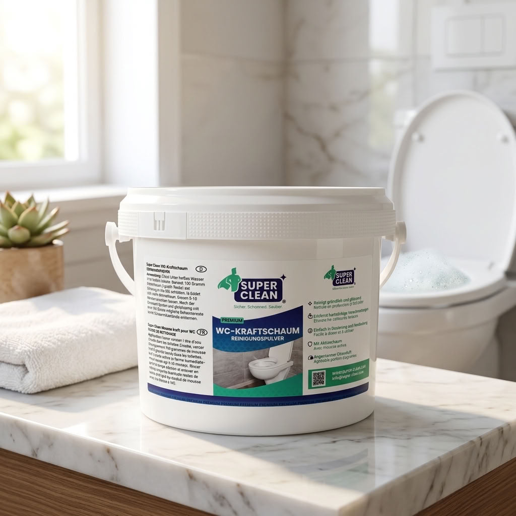 Mousse nettoyante puissante Super Clean pour WC, 1 kg