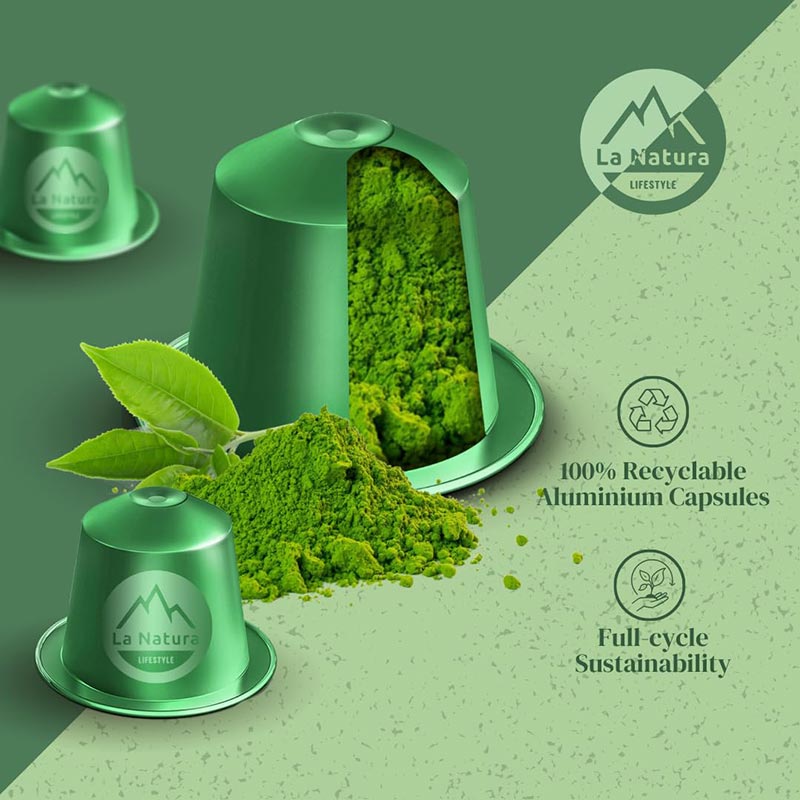 Thé vert Matcha - 10 capsules de Matcha - La Natura