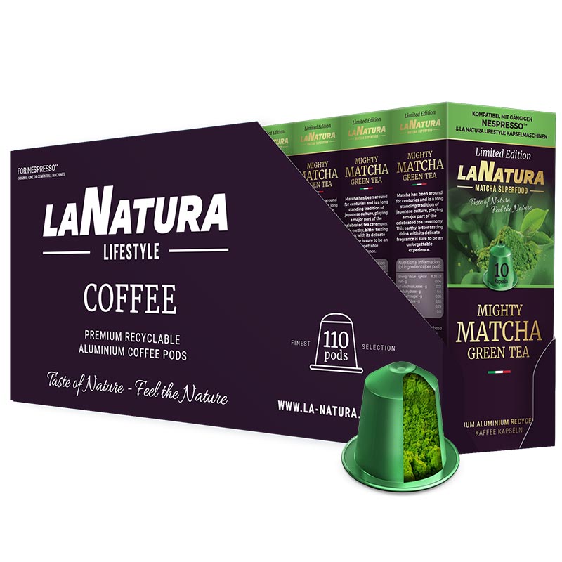 Matcha Grüner Tee - 120 Matcha-Kapseln - La Natura