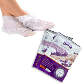 Masque pour les pieds à la lavande pour éliminer les callosités (2 paires)