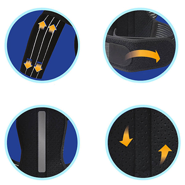 Orange Care Ceinture de soutien dorsal Premium, noir