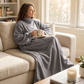 Snuggie Original couverture polaire avec manches, gris