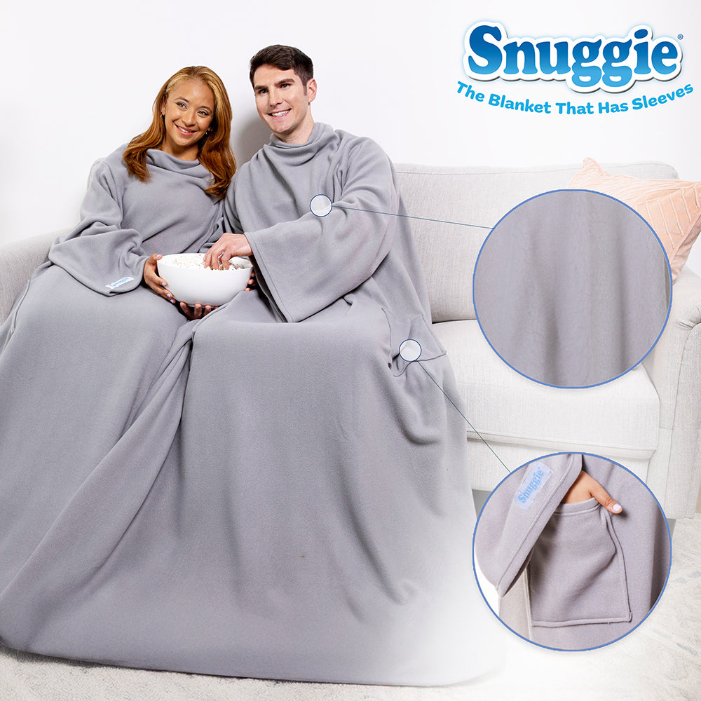 Snuggie Original couverture polaire avec manches, rouge/noir