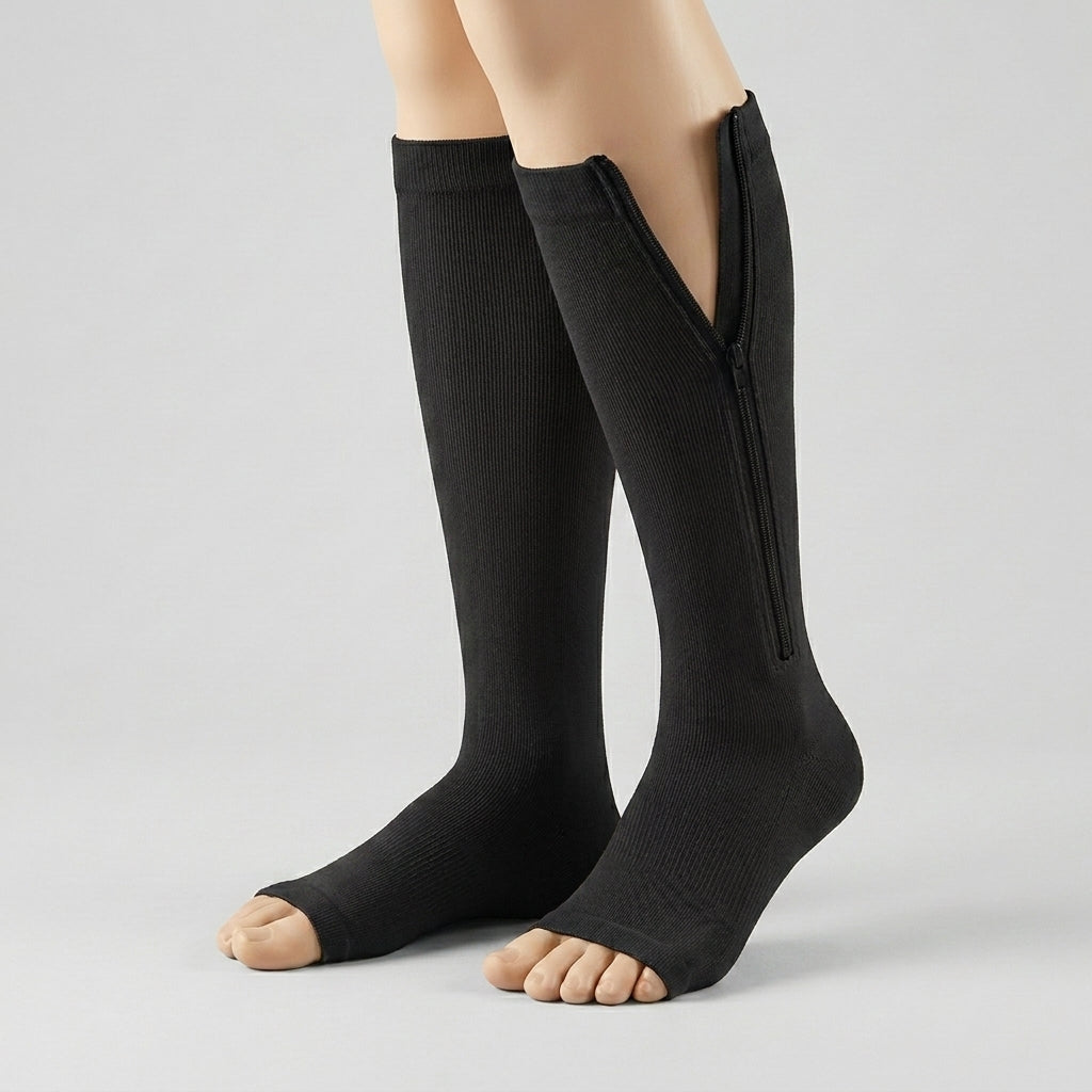 Comfy Socks Bas de contention, noirs