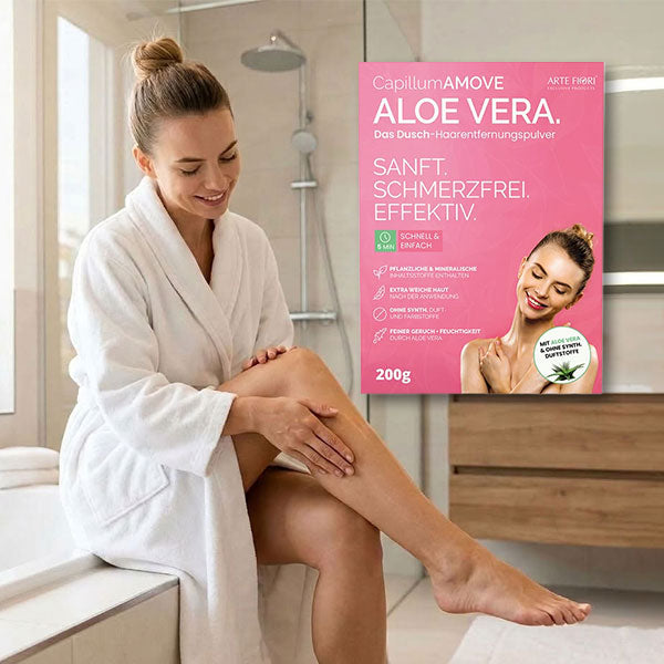 Capillum AMOVE Aloe Vera, Dusch-Haarentfernungspulver, 200 g