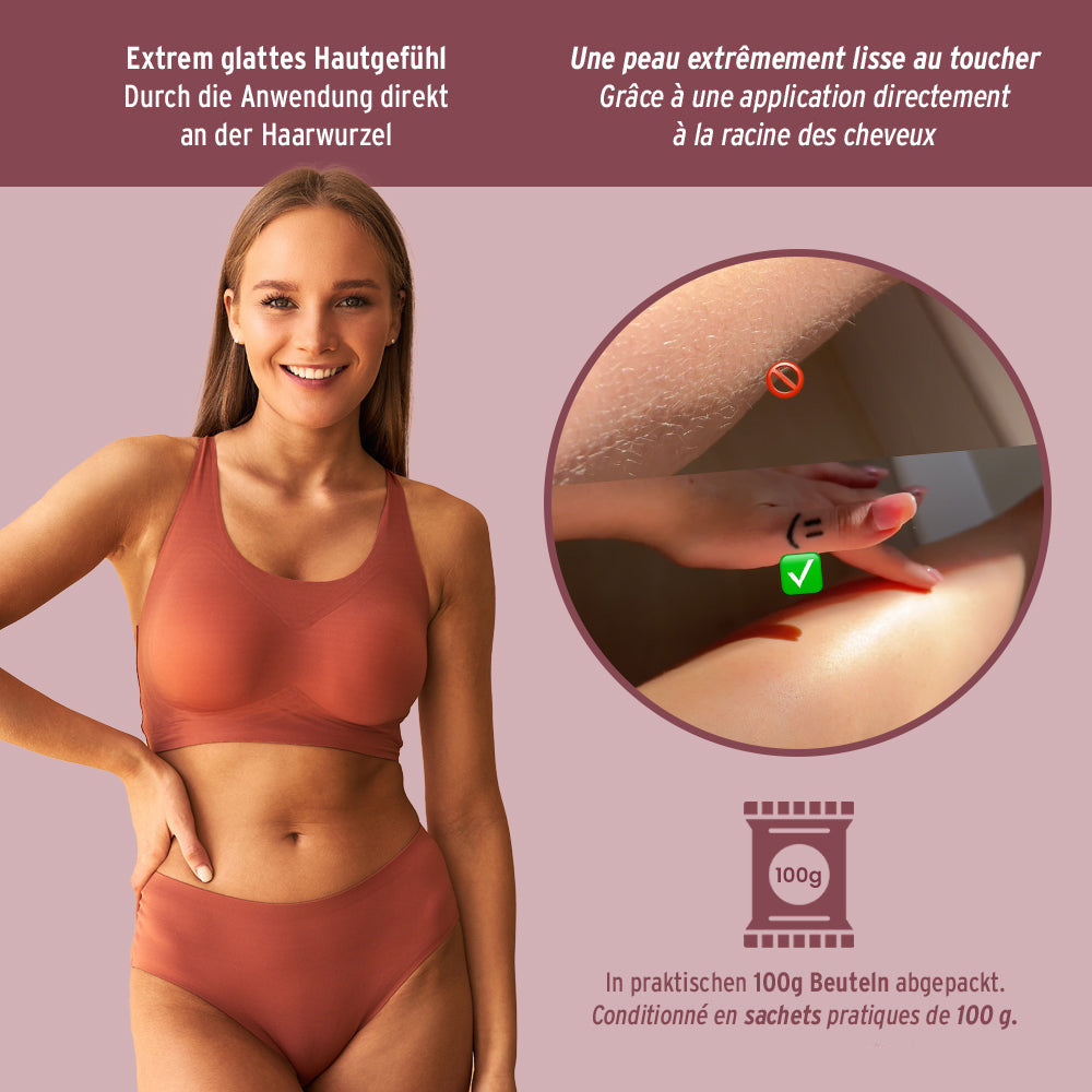 Capillum AMOVE Aloe Vera, poudre dépilatoire pour la douche, 200 g