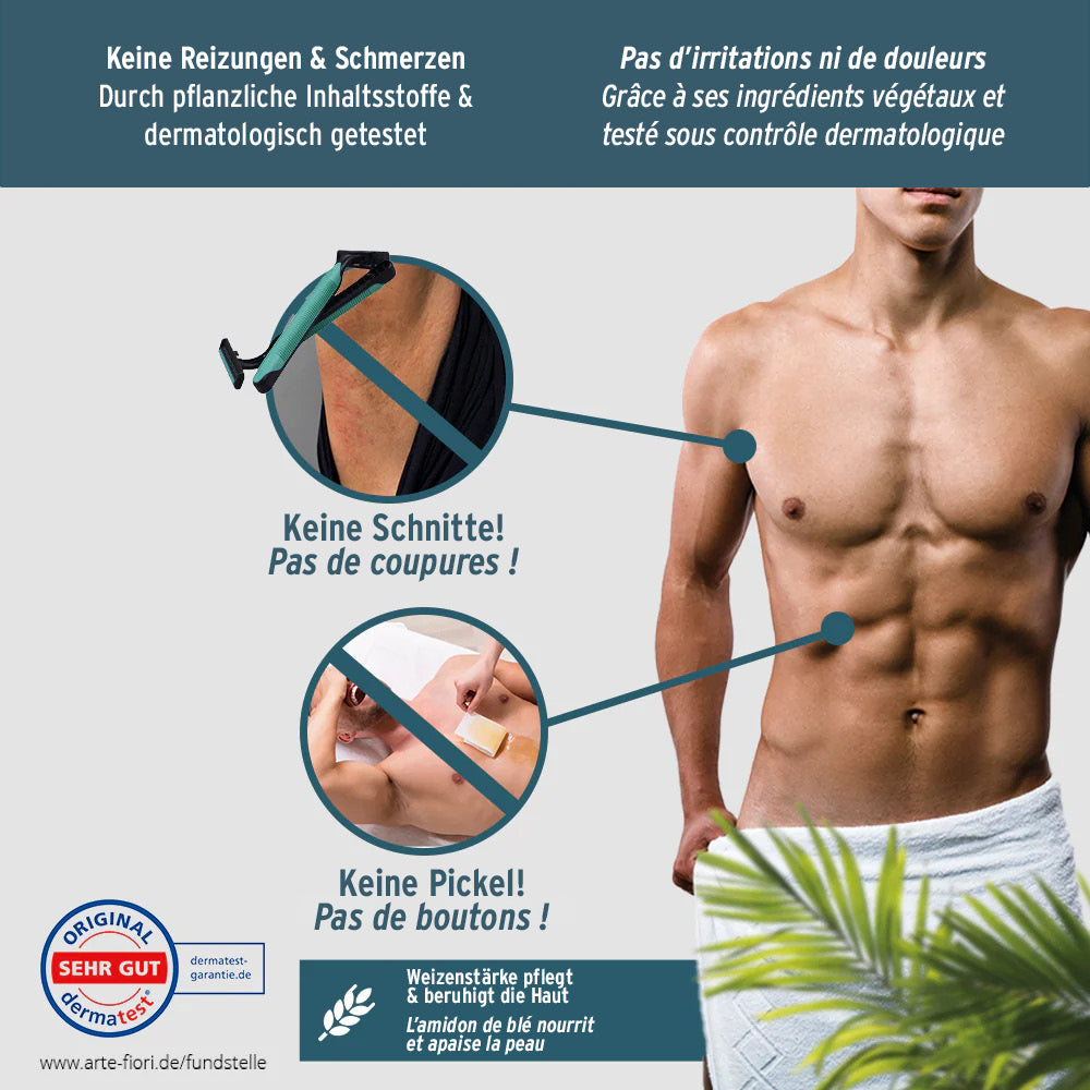 Capillum AMOVE Athletic X, poudre dépilatoire pour la douche, 200 g