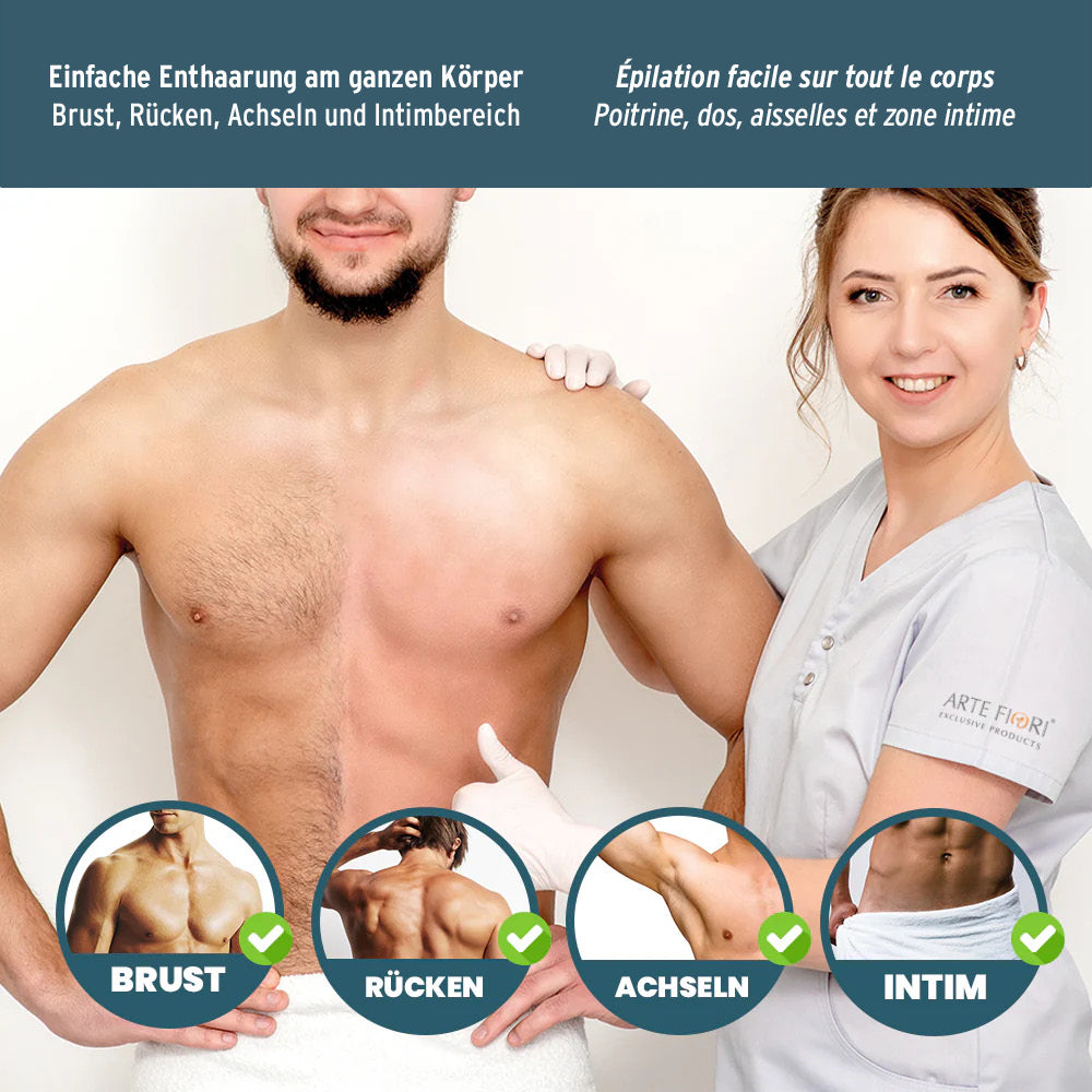 Capillum AMOVE Athletic X, poudre dépilatoire pour la douche, 200 g