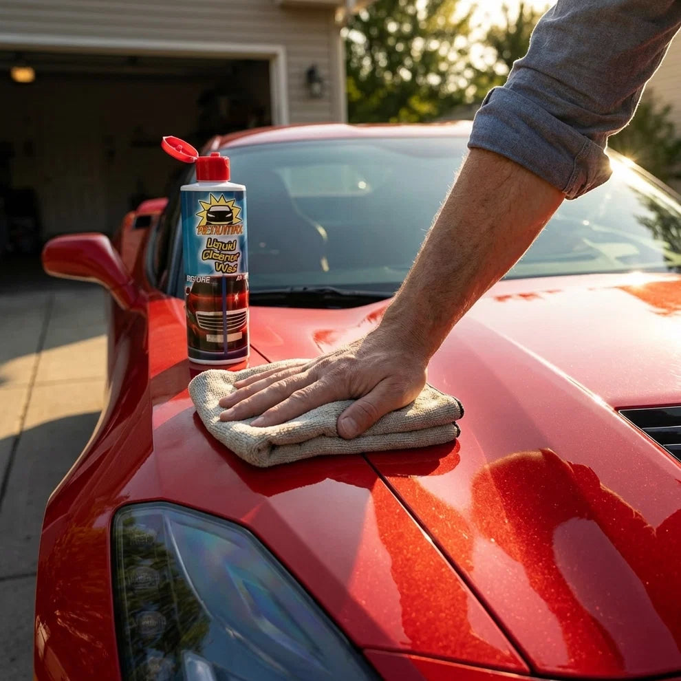 Anwendung des Renumax Wax Cleaner  Auto Wachs