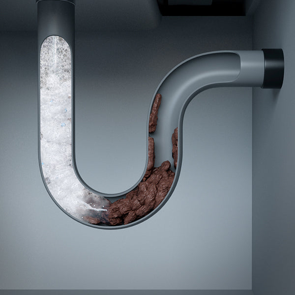 Drainfree Pure100 mit Sauerstoff-Power im Abflussrohr