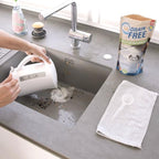 Drainfree Pure100 aktivieren mit heissem Wasser in der Küche