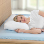Oreiller pour dormeurs sur le dos avec housse en coton