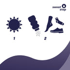 SweatStop Poudre pour pieds au menthol & à l'aloe vera pour les pieds secs, 100g