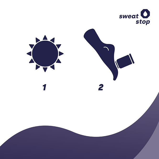 SweatStop stick de poudre pour les pieds à la cannelle et au menthol pour les pieds secs