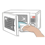 Lingettes nettoyantes pour four et micro-ondes, 40 pièces