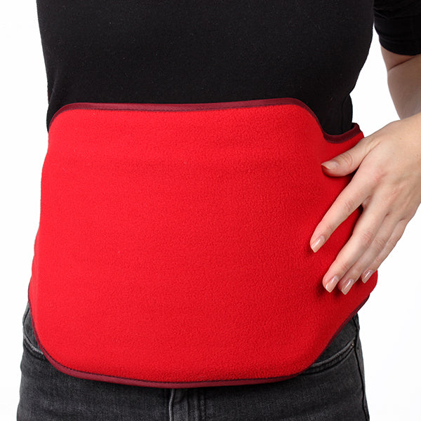 Vital Comfort Ceinture pour bouillotte avec velcro, incl. bouillotte, rouge
