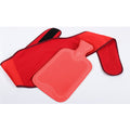 Vital Comfort Ceinture pour bouillotte avec velcro, incl. bouillotte, rouge