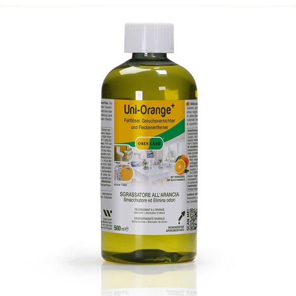 Obenland Uni-Orange-Plus Nettoyant a l'odeur oranges, 500 ml de concentré plus vaporisateur