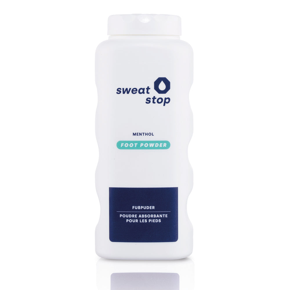 SweatStop Fusspuder mit Menthol & Aloe Vera für trockene Füsse, 100g