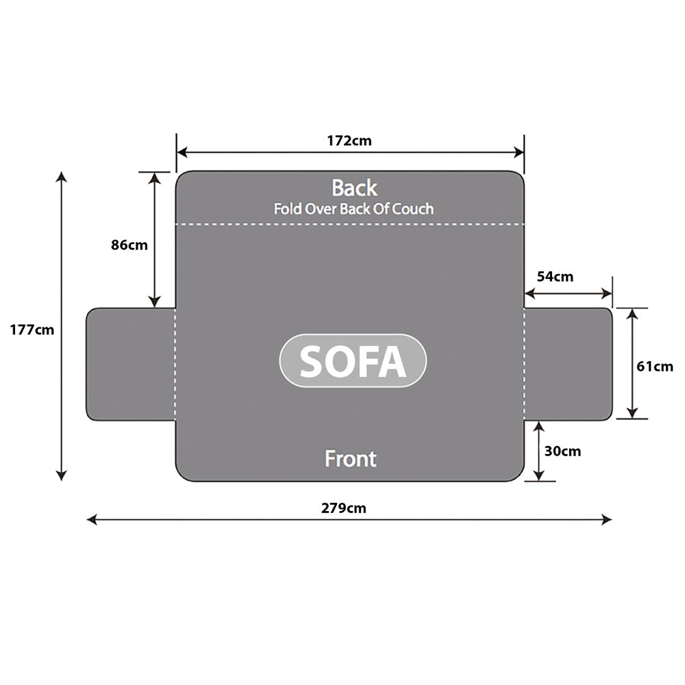 Couch Cover - Couchbezug für 3er Sofa