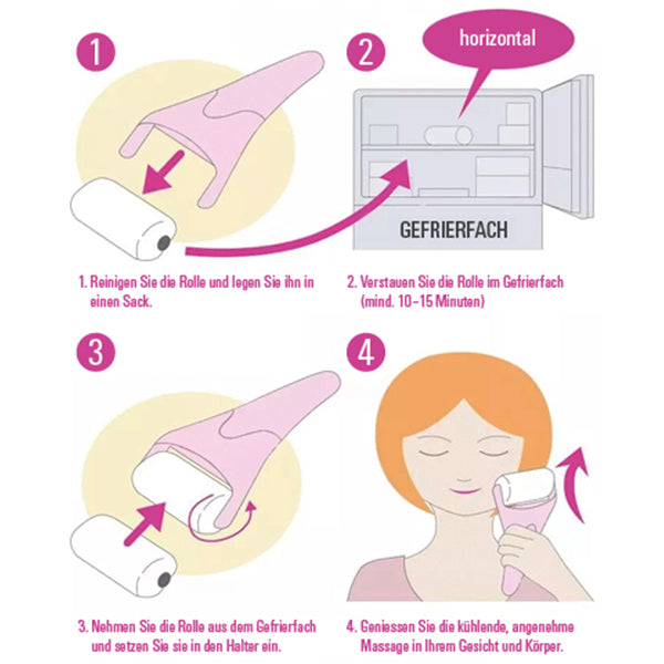 Rouleau à glace pour le visage