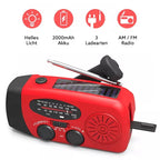 Mini batterie d'urgence avec lampe et radio