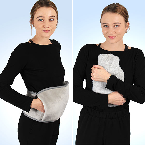 Vital Comfort Wärmeflaschen-Gürtel Premium 4 in 1, grau
