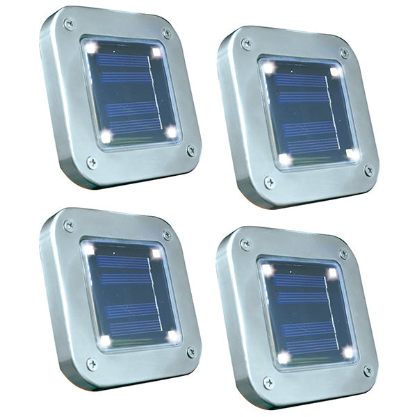 Lampe solaire pour jardin, set de 4 pièces