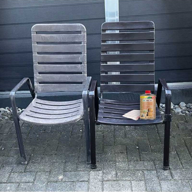Gartenstühle auffrischen mit Obenland Holzpflege