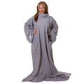 Snuggie Original Fleecedecke mit Ärmeln, grau