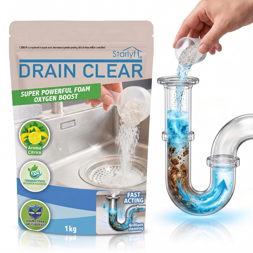 Abflussrohr reinigen mit dem Starlyf Drain Clear Abflussreiniger