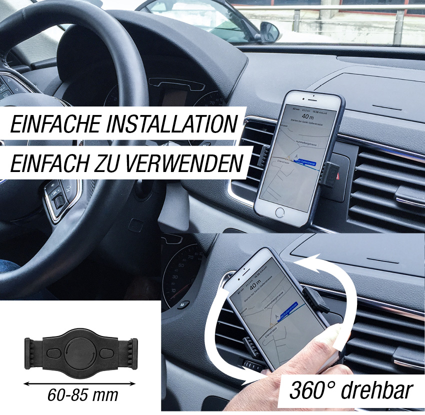 Handy Universal-Halter passt in jedes Auto - Trendmail