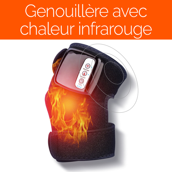 Genouillere avec haleur infrarouge