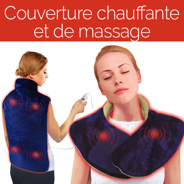 Couverture chauffante et de massage pour votre bien-être