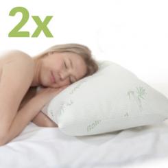 Oreiller bambou, set de 2 pièces 