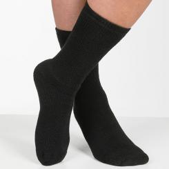 Chaussettes à conservation de chaleur, hommes, noir, 2 paires, taille 41-45 