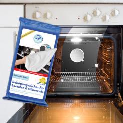 Lingettes nettoyantes pour four et micro-ondes, 40 pièces 