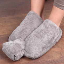 Vital Comfort Fusswärmer inkl. Wärmeflasche, grau 