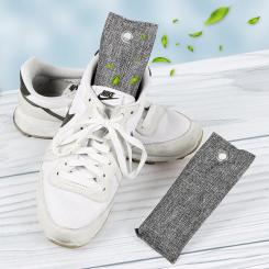 Captain Clever Absorbeur d'odeurs de chaussures avec charbon actif en bambou, Set de 2 pièces 