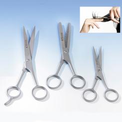Kit de coupe de cheveux: 3 ciseaux 