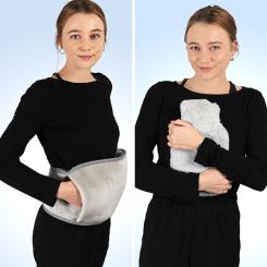 Vital Comfort Ceinture pour bouillotte Premium 4 en 1, gris 